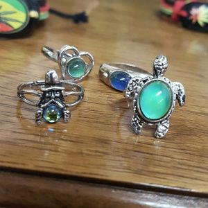 Set of 4 toe/tiny finger rings